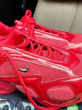 Nike Red Athletic Sneakers - Bold Red Swoosh
